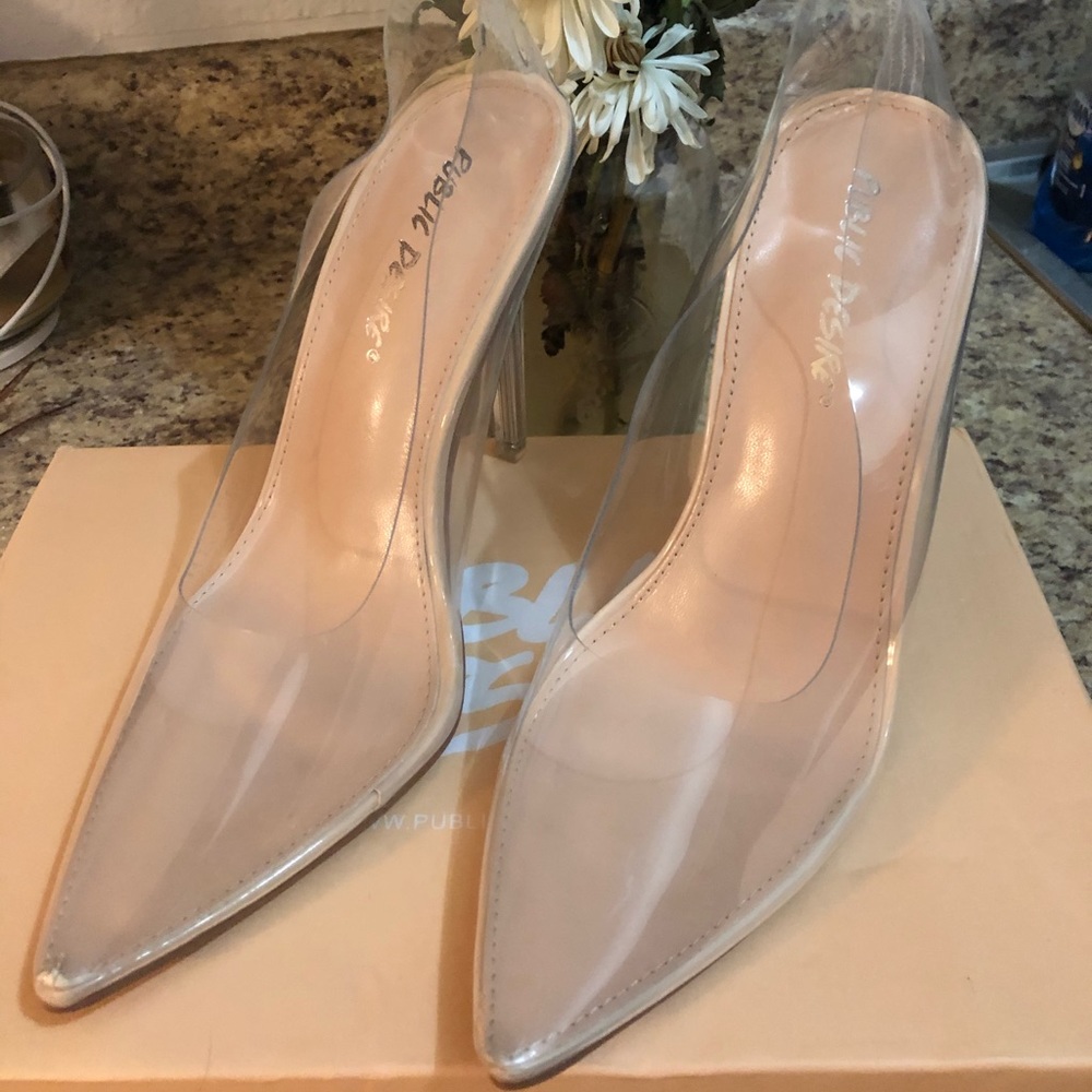 Clear / Perspex /Translucent Heels Public Desire
